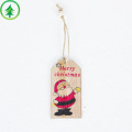 Christmas Wooden Pendants Xmas Tree Hanging Ornaments DIY Wood Crafts For Home Christmas Party New Year Decorations